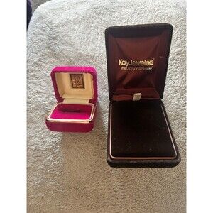 Rare Vintage KAY Jewelers Velvet Presentation Cases – Set of 2 (mid century)